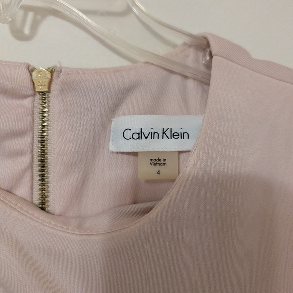 Calvin Klein Pink Midi Dress Size 4 - Picture 3 of 4